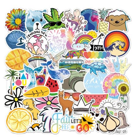 50 tarraa tarrat - eläinaiheet - Sarjakuva - tarrat