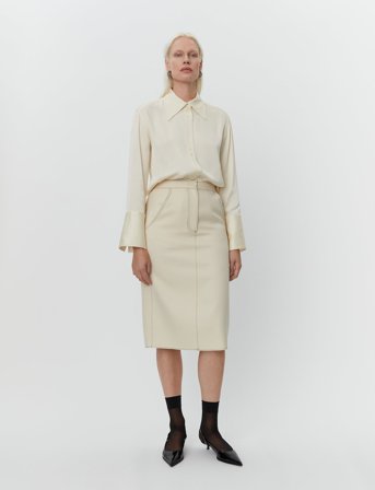 Day Birger et Mikkelsen Kellie - Bonded Viscose Blend - Cream - 42