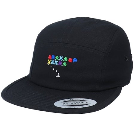 Iconic - Schwarz 5panel Cap - Invasion From Space Black 5-Panel @ Hatstore