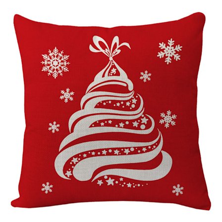 Hem soffa nordisk kudde örngott rött rutigt 2 st jul örngott linne