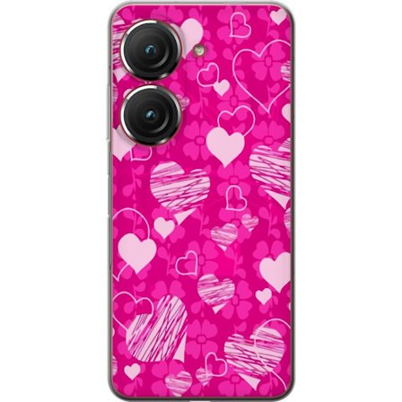 Kompatibelt Mobildeksel til Asus Asus Zenfone 9 PopHjerteMønster