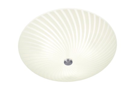 Aneta Lighting CYKLON plafond 42 cm, hvit/stål, 3x40W E14 Ø420 H140