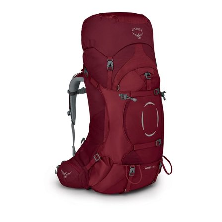 Osprey Women's Ariel 55 L Women hiking backpacks Red XS/S