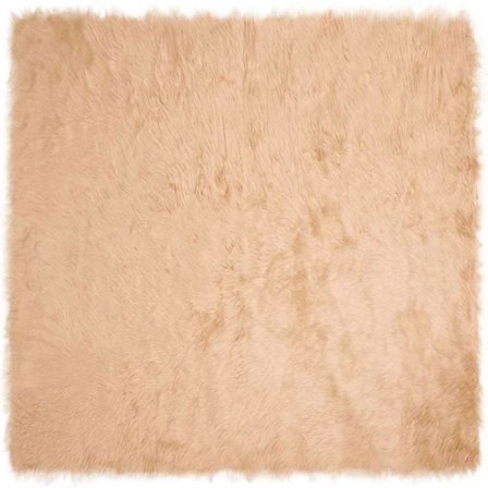 Matta - mattunderlag Vidaxl Matta i konstgjord Tafalla Beige 200 x 200 cm Polyester
