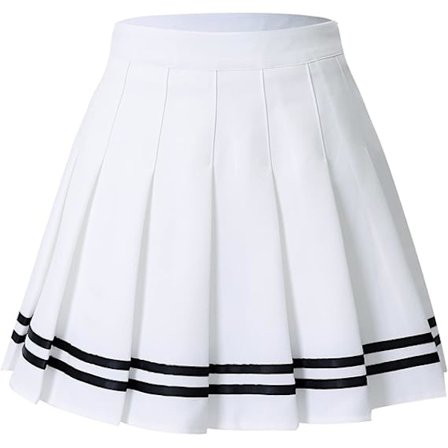 Dame Jenter Kort Høy Midje Plissert Skater Tennis Skole Skjørt