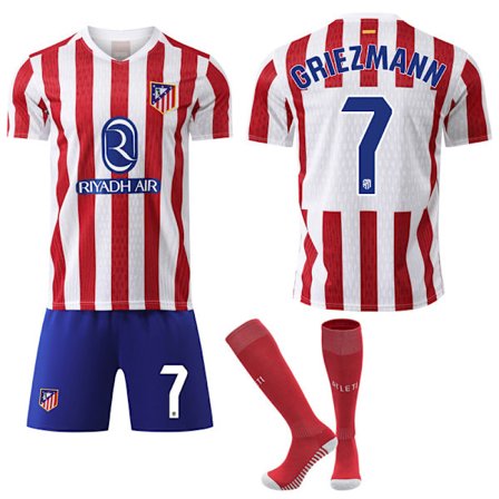 2025-2026 Atlético Madrid Hjemme Børne Voksen Fodboldtrøje Nr.7 Griezmann-FS-