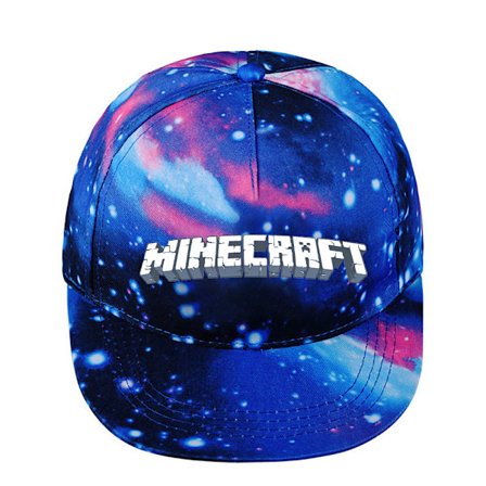 Minecraft Star Hat Enkel Mode Tecknad Män och Kvinnor Stjärnblå ~ 5