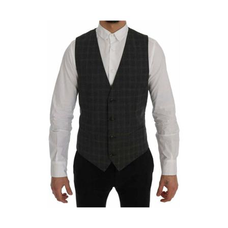Dolce & Gabbana, Suit Vests Szary, Mężczyzna, Rozmiar: M