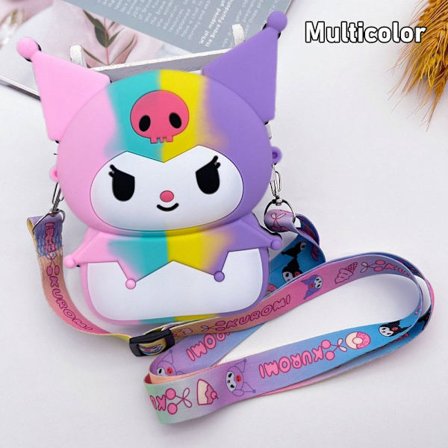 1st Kuromi Silikonväska Kawaii-väska MULTICOLOR MULTICOLOR