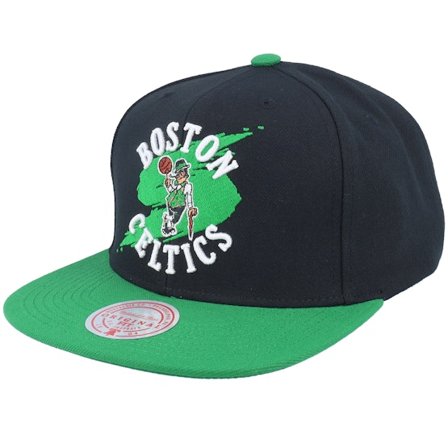 Mitchell & Ness - NBA Noir snapback Casquette - Boston Celtics Circle Splash Black Snapback @ Hatstore