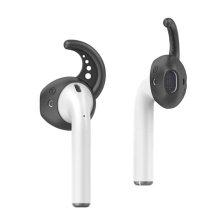 AirPods Earpads Earikoukut silikonikiivit korvakorut mustat