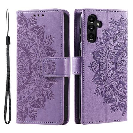 SKALO Samsung S25 FE Mandala Lompakkokotelo - Violetti