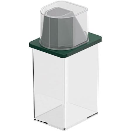 Forseglet matbeholder, frokostblandingbeholder, liten forseglet frokostblandingbeholder med lokk, 800 ml, grønn dark green