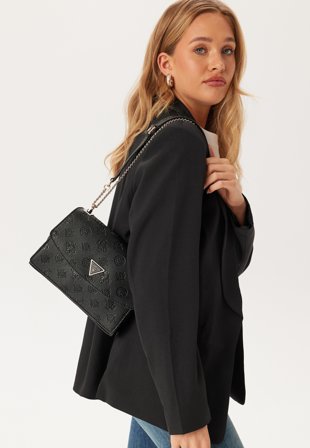 Guess Cresidia Cnvrtble Xbody Flap Black Klær