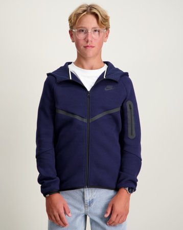 Nike B Nsw Tch Flc Fz - Pd Blau Hoodies/Kapuzenpullover Jungen - Kids Brand Store