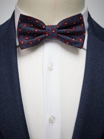Blue Bow Tie Floral