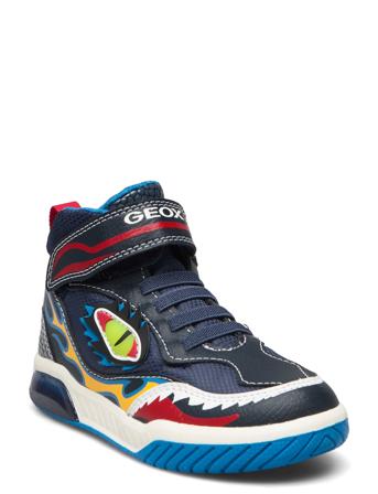 J Inek Boy A Höga Sneakers Navy GEOX