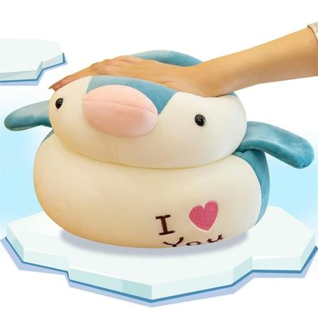 1 stk Myk Pingvin Plysjleker for Barn Utstoppede Dyr Dukker Leker Valentinsdag 25cm Rosa