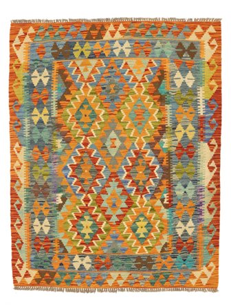 Oriental Kilim Afghan Old Style Rug 136X171 Wool, Afghanistan