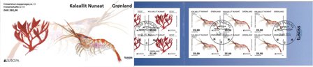 Grønland - EUROPA 2024 Undervandsfauna og -flora - Stemplet hæfte