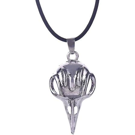 Bellatrix Lestrange Raven Bird Skull hänge halsband