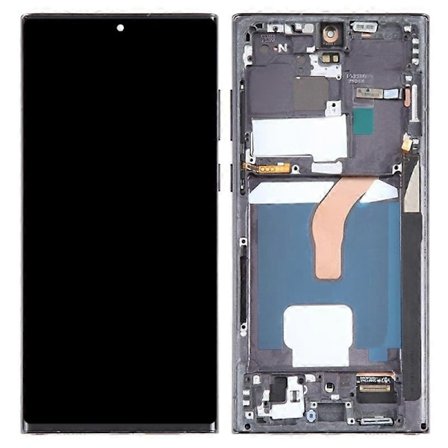 Til Samsung Galaxy S22 Ultra 5G S908 C-Grade LCD-skærm og Digitizer-samling med Ramme Del (TFT) (med- Perfekt