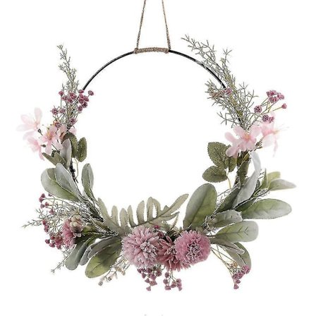 Kevätkranssi Kukkakranssi Metallikranssi Seinäkoriste Kranssi Maalaistalon Ovikranssi