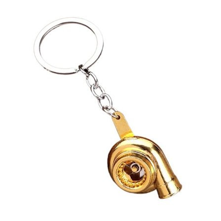 Turbo Turbo Nyckelring Spinning Turbin Nyckelhänge GULD