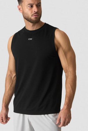 ICANIWILL - Stride Sleeveless Tee Black - sportkleding van ICIW