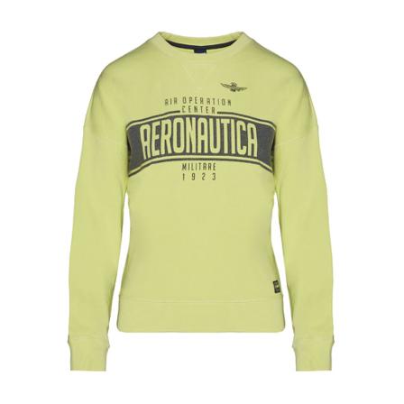 Aeronautica Militare, Sweatshirt Geel, Dames, Maat:M,Katoen,Bedrukt