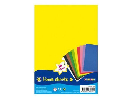 PLAYBOX Mossgummi 10 färger 20x30cm - Lyreco - Skola och förskola - Hobbymaterial - Pyssel