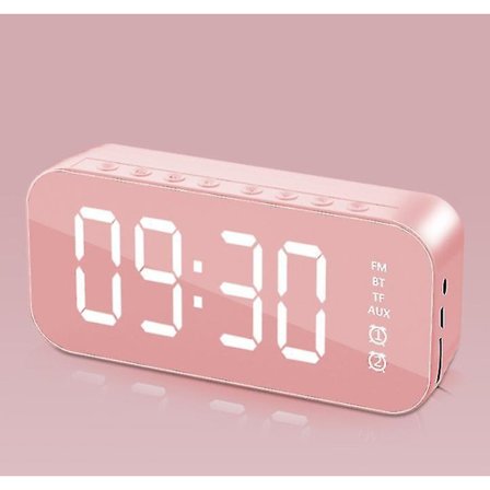 Multifunctional Led Digital Alarm Clock, Bluetooth Speaker, Bedside Desktop Luminous Electronic Music