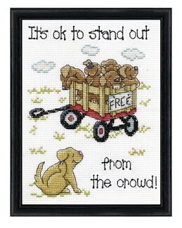 Broderikit BilledeStand Out Puppy - Design Works Crafts