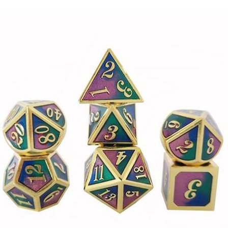 Metalliset nopat, monisivuiset nopat