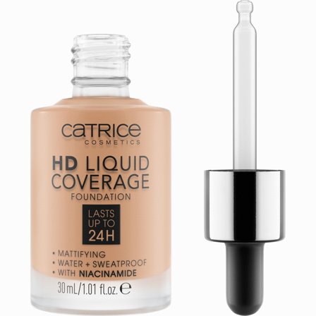 Catrice HD Liquid Coverage Fondotinta 040-Warm Beige 30ML - Fondotinta liquido