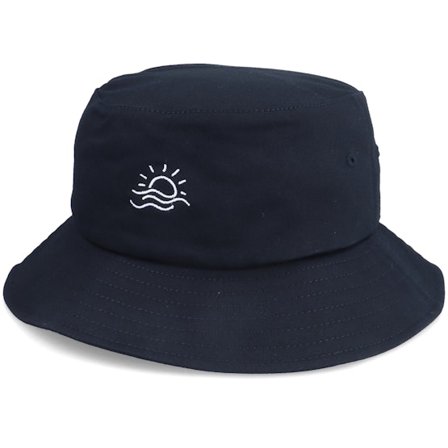 Abducted - Svart bucket Hatt - Tiny Ocean Sunset Black Bucket @ Hatstore