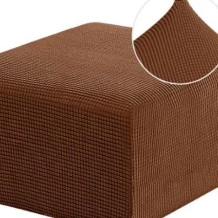 Kamel färg; S3, 80×100cm (L x B) x 38×45cm (H); Rektangulär fyrkantig sofföverdrag, skobänksfotstödsöverdrag, kattsäkert, enfärgad sin