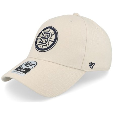 47 Brand - NHL Beige adjustable Kasket - Boston Bruins NHL 47 Mvp Bone Adjustable @ Hatstore
