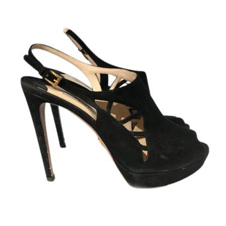 Prada Vintage Pre-owned sandałyy , Zwart , Dames , Maat: 38 EU Vintage Schoenen