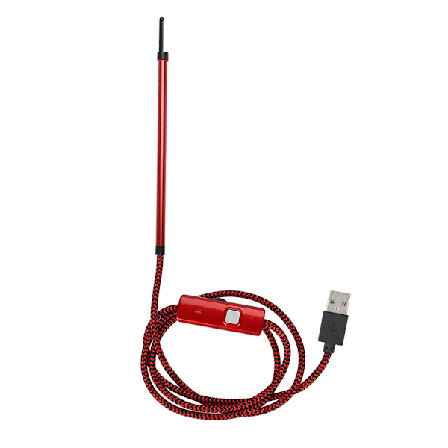 Monik ytt inen USB-korvan puhdistusendoskooppi HD-n yt ll , korvavahapoistaja, korvanpuhdistusty kalu, punainen ja musta