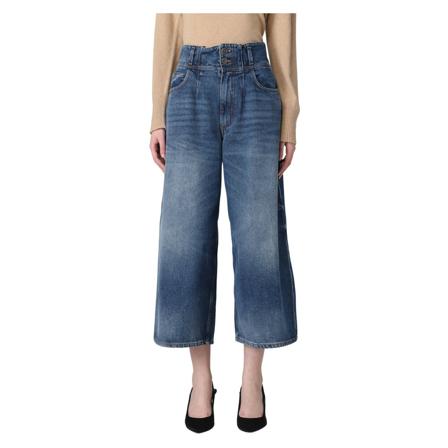 Twinset, Cropped Jeans Blauw, Dames, Maat:W28