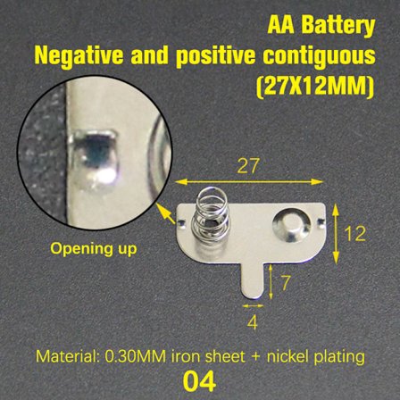 10 stk Fjærark 12*10/12MM Kontaktark Positiv Og Negati