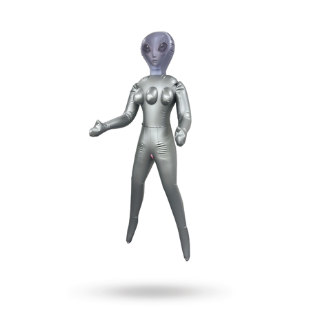 NMC: Inflatable 3 breasted Alien Love Doll Grey - Vuxen.dk: For ham