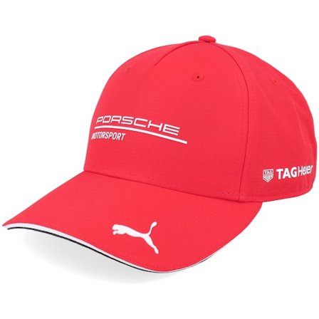 Porsche - Rosso adjustable Cappellino - Porsche Motorsport Team Red A-Frame Adjustable @ Hatstore