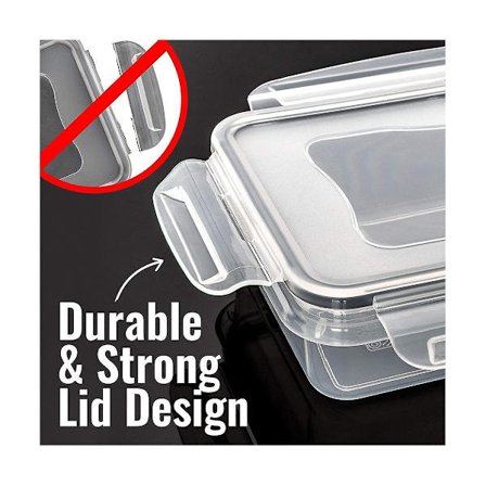 16-pack lufttäta matförvaringsbehållare med lock (16 behållare och 16 lock), Plastmatlagningsföretag