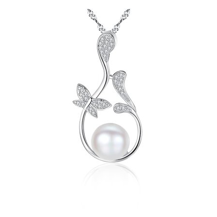 925 Sterling Silver Pärla/Månskenssten Halsband Födelsedag Halsband för Kvinnor Födelsedag Mors Dag Smycken Gåvor till Mamma Hennes Kvinnor Flickor