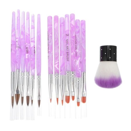 1 Set Kynsitaide Siveltimet UV Geelikynät Kynsiviivasiveltimet Kynsien Maalaustyökalut