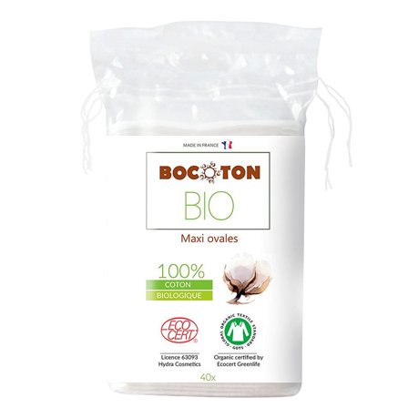 Bocoton Maxi Ovale Vatrondeller Ø 40 stk., Skincare, Tilbehør Til Ansigtsrens, Vatrondeller