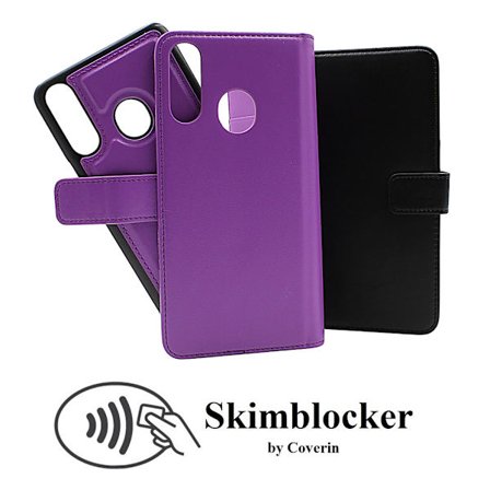 Skimblocker Magnet Wallet Samsung Galaxy A20s (A207F/DS) (Svart)