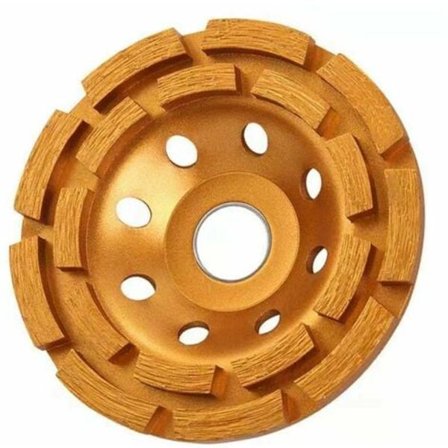 115 x 22,3 mm 4,5 tums diamantslipningsskiva Dubbel rad slipkoppskiva Segmentkoppskivor Vinkelslip för betong och borttagning av gips